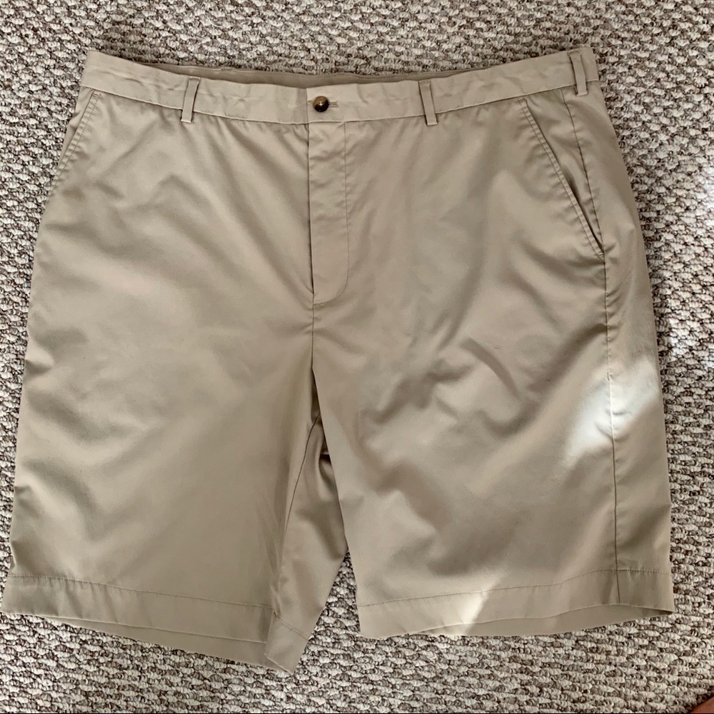Greg Norman Khaki Tan Golf Stretch Shorts